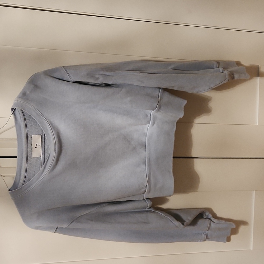 Tna cropped baby blue sweater
